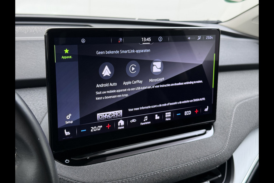 Škoda ENYAQ iV 180PK SOH 91% 3-Zone Ecc Camera Navi Ecc Stoel+Stuurverwarming Android Auto Apple Carplay 60 P-Assist Cruise Control Privacy Glas Lmv 20" Isofix Lane Assist Keyless advanced 1e Eigenaar Origineel Nederlandse Auto