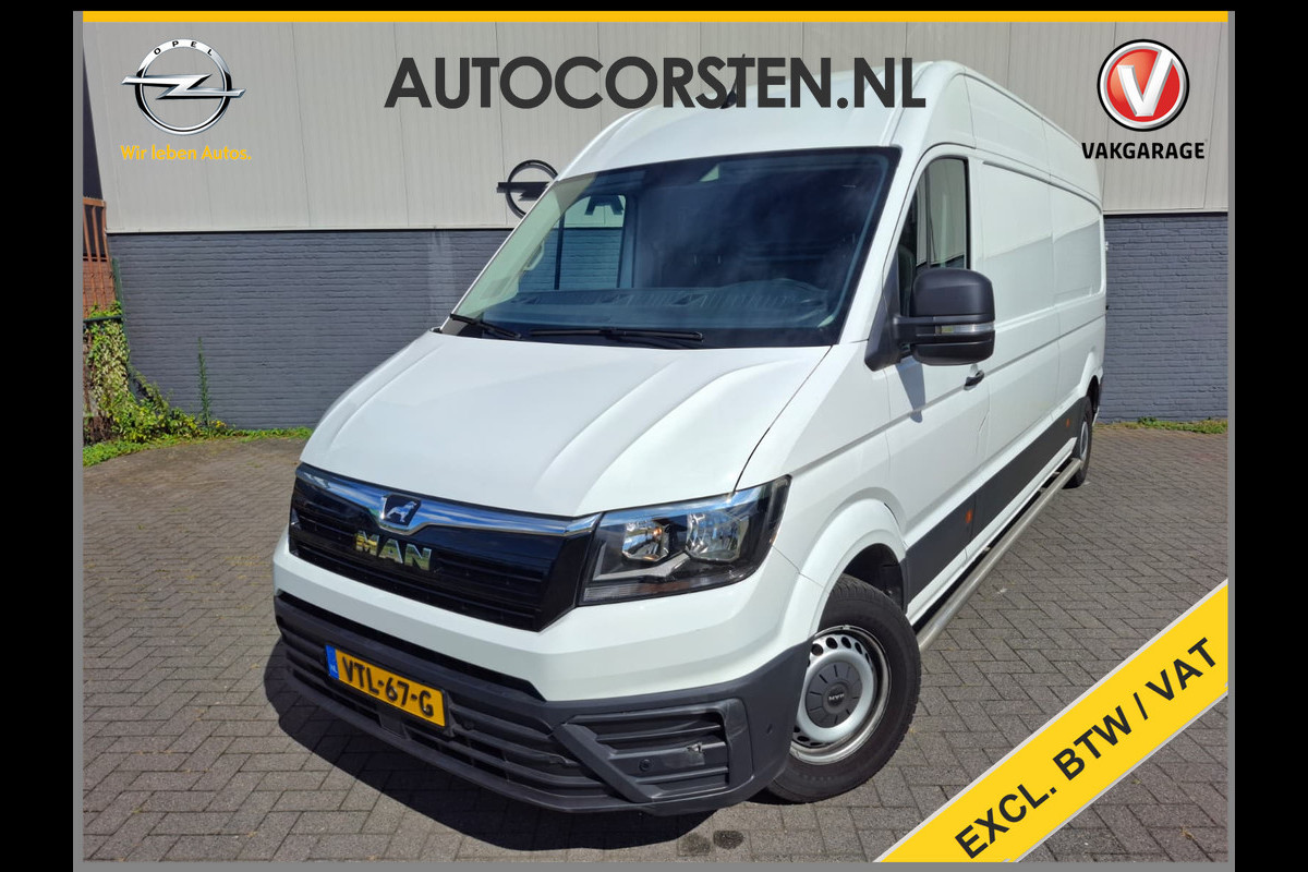 Volkswagen Crafter 35 2.0D L4H3 Extra Lang+Hoog Camera Comfort Stoel Airco Apple Carplay Android Auto Cruise Control Sidebars Navi* Pdc Betonplex Vloer Wandbetimmering Schuifdeur Origineel Nederlandse Auto