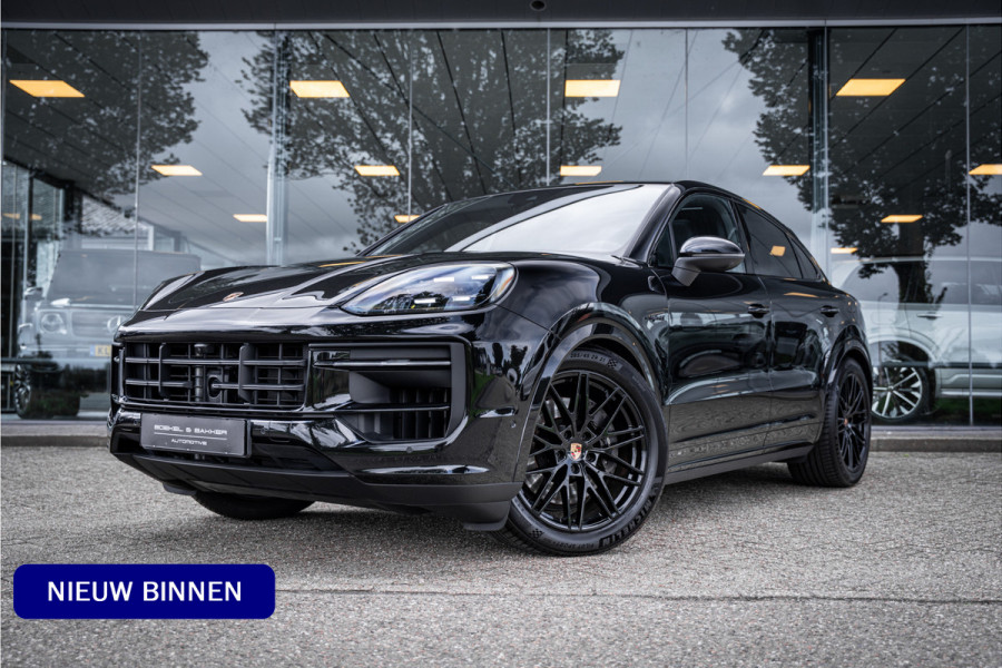 Porsche Cayenne Coupé 3.0 E-Hybrid ** Sport Design ** Luchtvering ** 18-weg ** HUD ** BOSE ** Sportuitlaat ** Sport Chrono ** Matrix ** Achterasbesturing ** Panodak