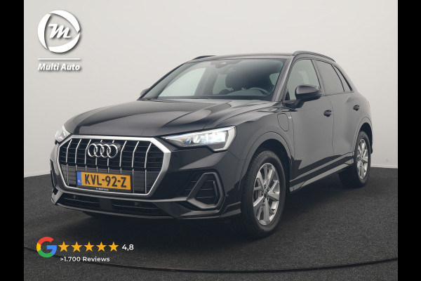 Audi Q3 45 TFSI e 2X S Line PHEV 245pk | Trekhaak Af Fabriek | Adaptive Cruise | Sportstoelen Verwarmd | Apple Carplay | Blis | DAB | Navigatie | Virtual | 18"L.M | Plug In Hybrid