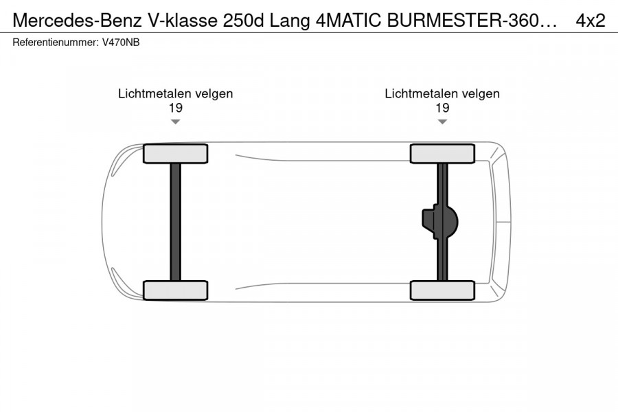 Mercedes-Benz V-Klasse 250d Lang 4MATIC BURMESTER-360-CARBON-360-LEDER