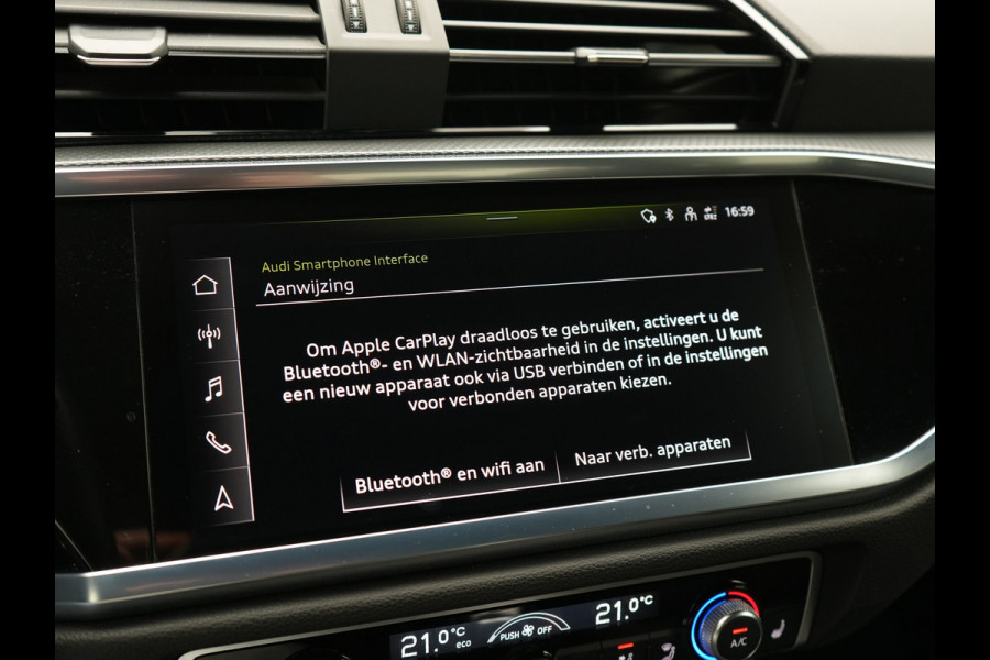 Audi Q3 45 TFSI e 2X S Line PHEV 245pk | Trekhaak Af Fabriek | Adaptive Cruise | Sportstoelen Verwarmd | Apple Carplay | Blis | DAB | Navigatie | Virtual | 18"L.M | Plug In Hybrid