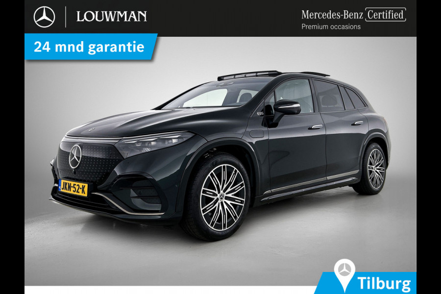 Mercedes-Benz EQS SUV 450 4MATIC AMG Line 118 kWh Mbux hyperscreen klasse 3 en 5 alarm | Panorama Schuif-Kanteldak. Inclusief 24 maanden Mercedes-Benz Certified garantie voor Europa.