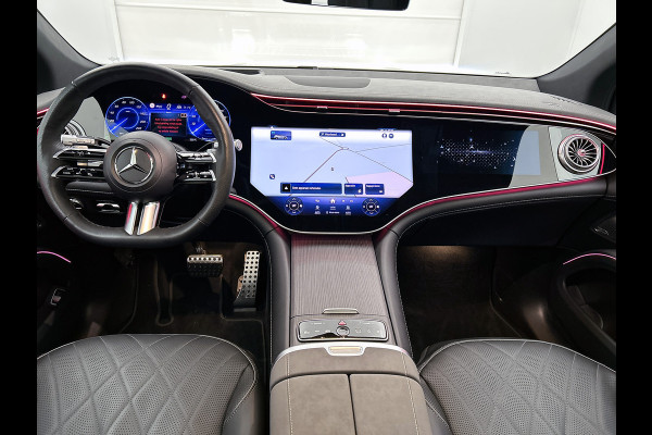 Mercedes-Benz EQS SUV 450 4MATIC AMG Line 118 kWh Mbux hyperscreen klasse 3 en 5 alarm | Panorama Schuif-Kanteldak. Inclusief 24 maanden Mercedes-Benz Certified garantie voor Europa.