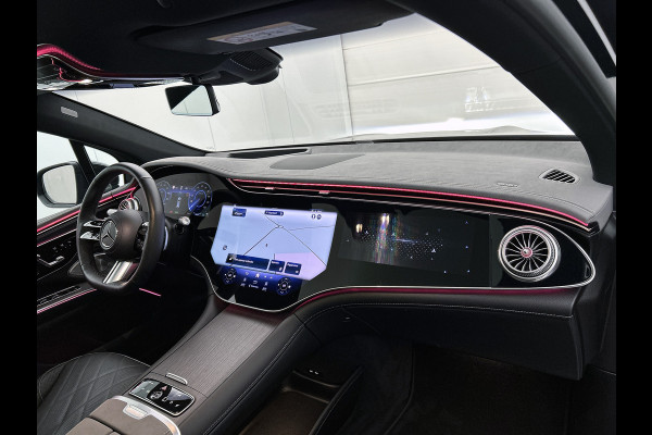 Mercedes-Benz EQS SUV 450 4MATIC AMG Line 118 kWh Mbux hyperscreen klasse 3 en 5 alarm | Panorama Schuif-Kanteldak. Inclusief 24 maanden Mercedes-Benz Certified garantie voor Europa.