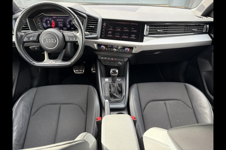 Audi A1 Sportback 40 TFSI Pro Line S ✓Virtual Cockpit✓Camera✓Carplay✓Leder✓200pk✓Automaat✓Keyless✓Clima✓Cruise✓Pdc V+A✓17'' Lm velgen✓N.A.P✓Apk tot 03-2028