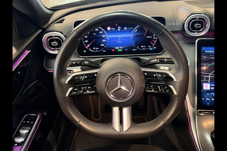 Mercedes-Benz C-Klasse Estate 300 e AMG Line 18"/SOH 97%/Panoramadak/Trekhaak/LED/Stoelverwarming/Sfeerverlichting/Elektrische klep/Apple Carplay & Android Auto