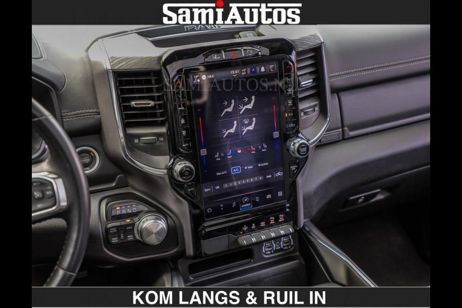 Dodge Ram SPORT | MEEST VOLLE RAM | €69950,- excl | 5.7 V8 HEMI | LUCHTVERING | HUD | MWK | PANO | VOL DIGI SCHERMEN | NIGHT EDITION | DUBBELE CABINE | 5 PERSOONS | DC | CREW CAB | TOP STAAT | KLEUR: GRANITE NIGHT EDITION GEWELDIGE KLEUR |