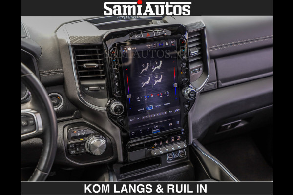 Dodge Ram SPORT | MEEST VOLLE RAM | €69950,- excl | 5.7 V8 HEMI | LUCHTVERING | HUD | MWK | PANO | VOL DIGI SCHERMEN | NIGHT EDITION | DUBBELE CABINE | 5 PERSOONS | DC | CREW CAB | TOP STAAT | KLEUR: GRANITE NIGHT EDITION GEWELDIGE KLEUR |