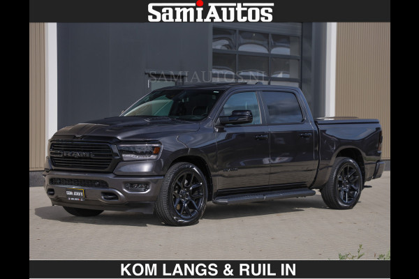 Dodge Ram SPORT | MEEST VOLLE RAM | €69950,- excl | 5.7 V8 HEMI | LUCHTVERING | HUD | MWK | PANO | VOL DIGI SCHERMEN | NIGHT EDITION | DUBBELE CABINE | 5 PERSOONS | DC | CREW CAB | TOP STAAT | KLEUR: GRANITE NIGHT EDITION GEWELDIGE KLEUR |