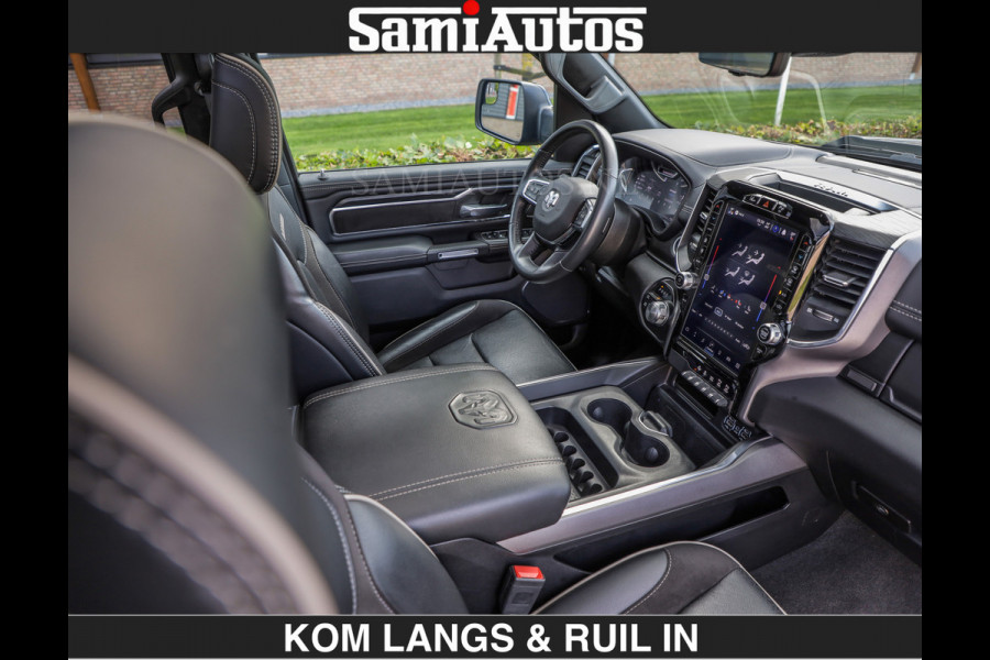 Dodge Ram SPORT | MEEST VOLLE RAM | €69950,- excl | 5.7 V8 HEMI | LUCHTVERING | HUD | MWK | PANO | VOL DIGI SCHERMEN | NIGHT EDITION | DUBBELE CABINE | 5 PERSOONS | DC | CREW CAB | TOP STAAT | KLEUR: GRANITE NIGHT EDITION GEWELDIGE KLEUR |