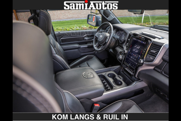 Dodge Ram SPORT | MEEST VOLLE RAM | €69950,- excl | 5.7 V8 HEMI | LUCHTVERING | HUD | MWK | PANO | VOL DIGI SCHERMEN | NIGHT EDITION | DUBBELE CABINE | 5 PERSOONS | DC | CREW CAB | TOP STAAT | KLEUR: GRANITE NIGHT EDITION GEWELDIGE KLEUR |