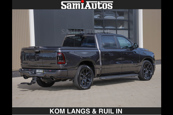 Dodge Ram SPORT | MEEST VOLLE RAM | €69950,- excl | 5.7 V8 HEMI | LUCHTVERING | HUD | MWK | PANO | VOL DIGI SCHERMEN | NIGHT EDITION | DUBBELE CABINE | 5 PERSOONS | DC | CREW CAB | TOP STAAT | KLEUR: GRANITE NIGHT EDITION GEWELDIGE KLEUR |