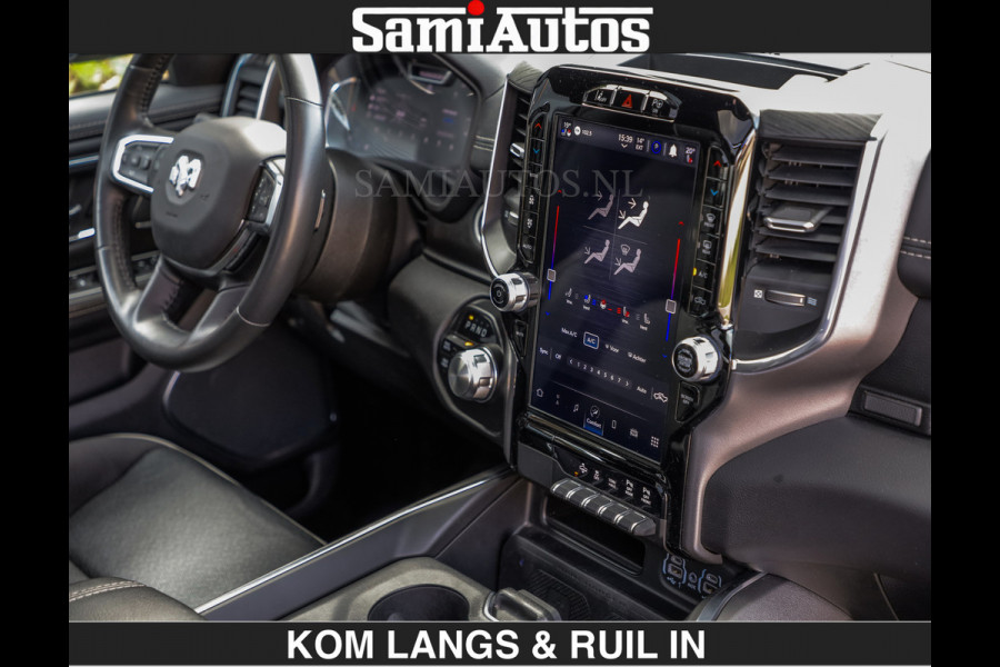 Dodge Ram SPORT | MEEST VOLLE RAM | €69950,- excl | 5.7 V8 HEMI | LUCHTVERING | HUD | MWK | PANO | VOL DIGI SCHERMEN | NIGHT EDITION | DUBBELE CABINE | 5 PERSOONS | DC | CREW CAB | TOP STAAT | KLEUR: GRANITE NIGHT EDITION GEWELDIGE KLEUR |