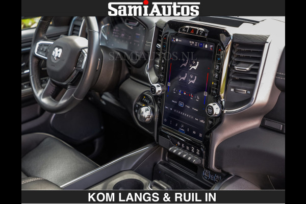 Dodge Ram SPORT | MEEST VOLLE RAM | €69950,- excl | 5.7 V8 HEMI | LUCHTVERING | HUD | MWK | PANO | VOL DIGI SCHERMEN | NIGHT EDITION | DUBBELE CABINE | 5 PERSOONS | DC | CREW CAB | TOP STAAT | KLEUR: GRANITE NIGHT EDITION GEWELDIGE KLEUR |
