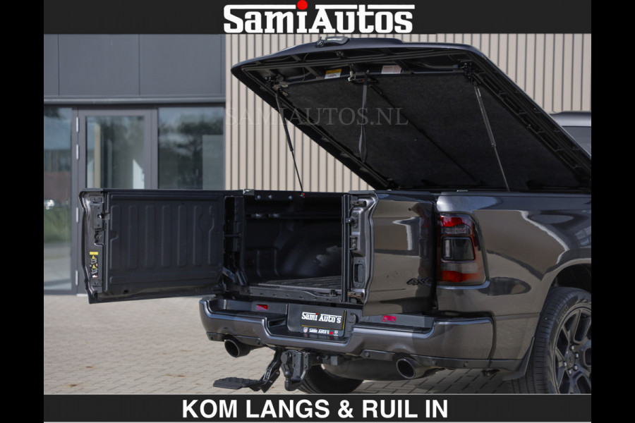 Dodge Ram SPORT | MEEST VOLLE RAM | €69950,- excl | 5.7 V8 HEMI | LUCHTVERING | HUD | MWK | PANO | VOL DIGI SCHERMEN | NIGHT EDITION | DUBBELE CABINE | 5 PERSOONS | DC | CREW CAB | TOP STAAT | KLEUR: GRANITE NIGHT EDITION GEWELDIGE KLEUR |