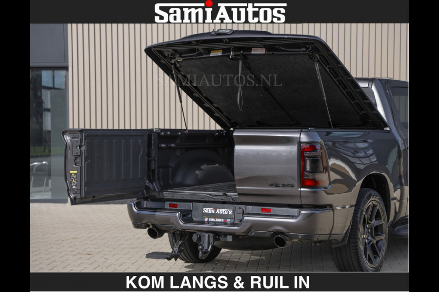 Dodge Ram SPORT | MEEST VOLLE RAM | €69950,- excl | 5.7 V8 HEMI | LUCHTVERING | HUD | MWK | PANO | VOL DIGI SCHERMEN | NIGHT EDITION | DUBBELE CABINE | 5 PERSOONS | DC | CREW CAB | TOP STAAT | KLEUR: GRANITE NIGHT EDITION GEWELDIGE KLEUR |