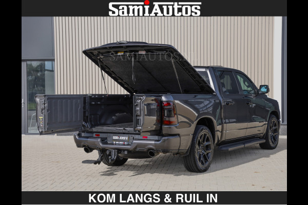 Dodge Ram SPORT | MEEST VOLLE RAM | €69950,- excl | 5.7 V8 HEMI | LUCHTVERING | HUD | MWK | PANO | VOL DIGI SCHERMEN | NIGHT EDITION | DUBBELE CABINE | 5 PERSOONS | DC | CREW CAB | TOP STAAT | KLEUR: GRANITE NIGHT EDITION GEWELDIGE KLEUR |
