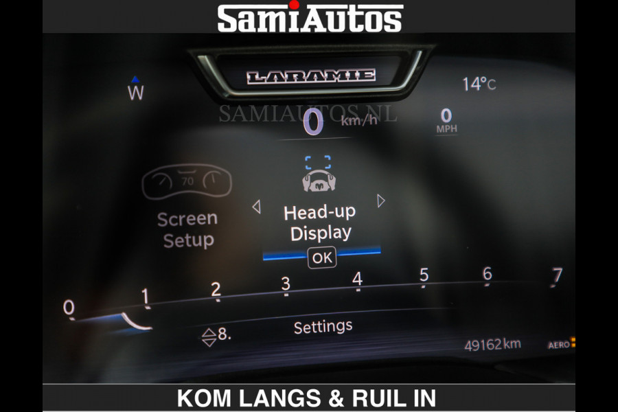 Dodge Ram SPORT | MEEST VOLLE RAM | €69950,- excl | 5.7 V8 HEMI | LUCHTVERING | HUD | MWK | PANO | VOL DIGI SCHERMEN | NIGHT EDITION | DUBBELE CABINE | 5 PERSOONS | DC | CREW CAB | TOP STAAT | KLEUR: GRANITE NIGHT EDITION GEWELDIGE KLEUR |