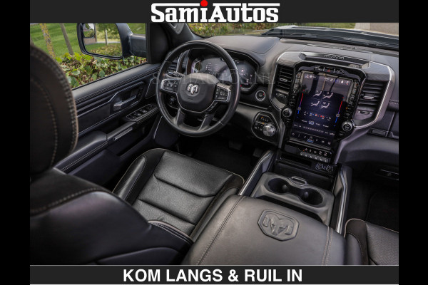 Dodge Ram SPORT | MEEST VOLLE RAM | €69950,- excl | 5.7 V8 HEMI | LUCHTVERING | HUD | MWK | PANO | VOL DIGI SCHERMEN | NIGHT EDITION | DUBBELE CABINE | 5 PERSOONS | DC | CREW CAB | TOP STAAT | KLEUR: GRANITE NIGHT EDITION GEWELDIGE KLEUR |