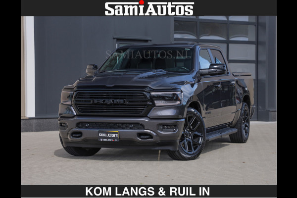 Dodge Ram SPORT | MEEST VOLLE RAM | €69950,- excl | 5.7 V8 HEMI | LUCHTVERING | HUD | MWK | PANO | VOL DIGI SCHERMEN | NIGHT EDITION | DUBBELE CABINE | 5 PERSOONS | DC | CREW CAB | TOP STAAT | KLEUR: GRANITE NIGHT EDITION GEWELDIGE KLEUR |