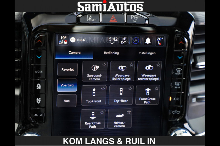 Dodge Ram SPORT | MEEST VOLLE RAM | €69950,- excl | 5.7 V8 HEMI | LUCHTVERING | HUD | MWK | PANO | VOL DIGI SCHERMEN | NIGHT EDITION | DUBBELE CABINE | 5 PERSOONS | DC | CREW CAB | TOP STAAT | KLEUR: GRANITE NIGHT EDITION GEWELDIGE KLEUR |