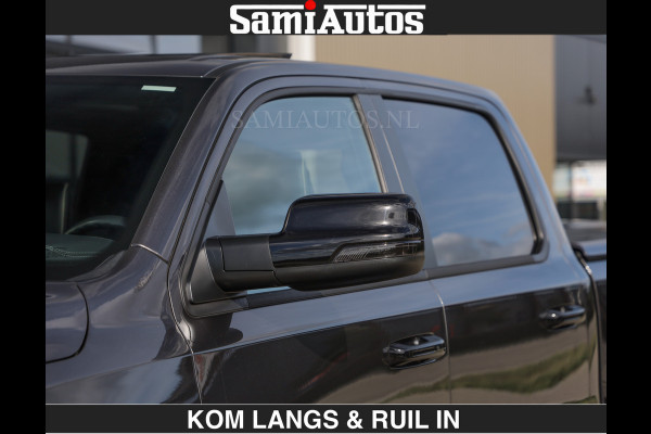 Dodge Ram SPORT | MEEST VOLLE RAM | €69950,- excl | 5.7 V8 HEMI | LUCHTVERING | HUD | MWK | PANO | VOL DIGI SCHERMEN | NIGHT EDITION | DUBBELE CABINE | 5 PERSOONS | DC | CREW CAB | TOP STAAT | KLEUR: GRANITE NIGHT EDITION GEWELDIGE KLEUR |