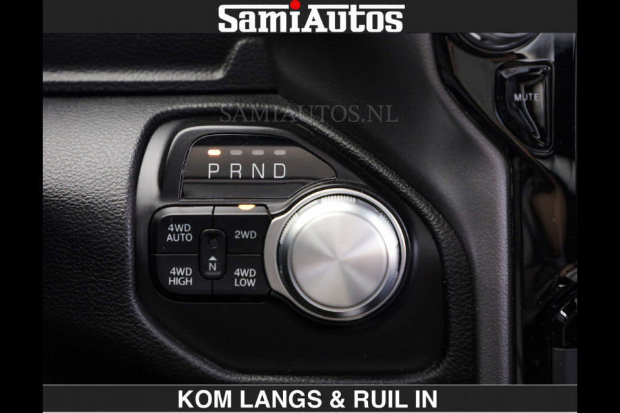 Dodge Ram SPORT | MEEST VOLLE RAM | €69950,- excl | 5.7 V8 HEMI | LUCHTVERING | HUD | MWK | PANO | VOL DIGI SCHERMEN | NIGHT EDITION | DUBBELE CABINE | 5 PERSOONS | DC | CREW CAB | TOP STAAT | KLEUR: GRANITE NIGHT EDITION GEWELDIGE KLEUR |