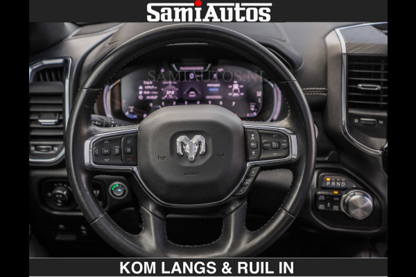 Dodge Ram SPORT | MEEST VOLLE RAM | €69950,- excl | 5.7 V8 HEMI | LUCHTVERING | HUD | MWK | PANO | VOL DIGI SCHERMEN | NIGHT EDITION | DUBBELE CABINE | 5 PERSOONS | DC | CREW CAB | TOP STAAT | KLEUR: GRANITE NIGHT EDITION GEWELDIGE KLEUR |