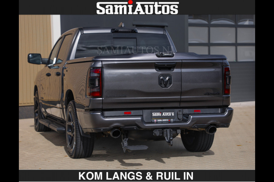 Dodge Ram SPORT | MEEST VOLLE RAM | €69950,- excl | 5.7 V8 HEMI | LUCHTVERING | HUD | MWK | PANO | VOL DIGI SCHERMEN | NIGHT EDITION | DUBBELE CABINE | 5 PERSOONS | DC | CREW CAB | TOP STAAT | KLEUR: GRANITE NIGHT EDITION GEWELDIGE KLEUR |