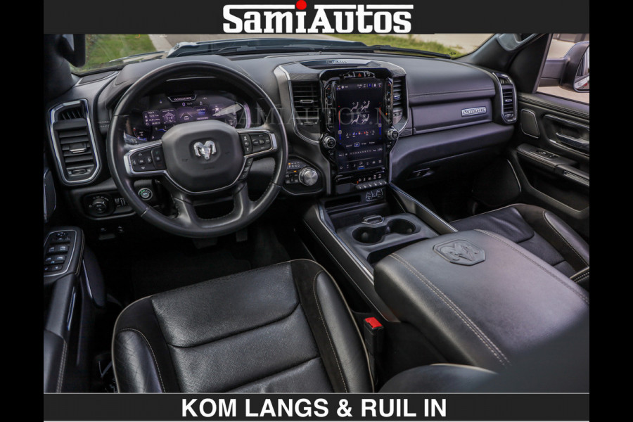 Dodge Ram SPORT | MEEST VOLLE RAM | €69950,- excl | 5.7 V8 HEMI | LUCHTVERING | HUD | MWK | PANO | VOL DIGI SCHERMEN | NIGHT EDITION | DUBBELE CABINE | 5 PERSOONS | DC | CREW CAB | TOP STAAT | KLEUR: GRANITE NIGHT EDITION GEWELDIGE KLEUR |