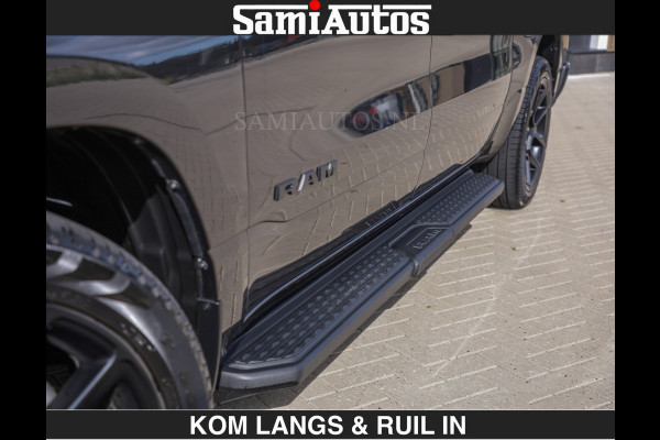 Dodge Ram SPORT | MEEST VOLLE RAM | €69950,- excl | 5.7 V8 HEMI | LUCHTVERING | HUD | MWK | PANO | VOL DIGI SCHERMEN | NIGHT EDITION | DUBBELE CABINE | 5 PERSOONS | DC | CREW CAB | TOP STAAT | KLEUR: GRANITE NIGHT EDITION GEWELDIGE KLEUR |
