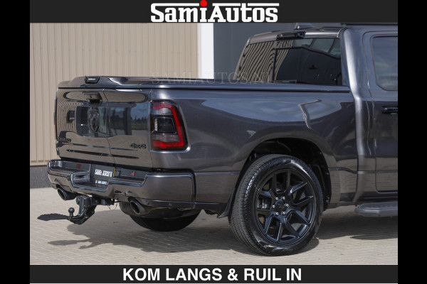 Dodge Ram SPORT | MEEST VOLLE RAM | €69950,- excl | 5.7 V8 HEMI | LUCHTVERING | HUD | MWK | PANO | VOL DIGI SCHERMEN | NIGHT EDITION | DUBBELE CABINE | 5 PERSOONS | DC | CREW CAB | TOP STAAT | KLEUR: GRANITE NIGHT EDITION GEWELDIGE KLEUR |