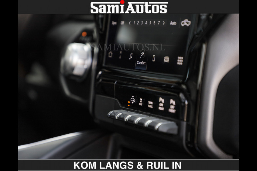 Dodge Ram SPORT | MEEST VOLLE RAM | €69950,- excl | 5.7 V8 HEMI | LUCHTVERING | HUD | MWK | PANO | VOL DIGI SCHERMEN | NIGHT EDITION | DUBBELE CABINE | 5 PERSOONS | DC | CREW CAB | TOP STAAT | KLEUR: GRANITE NIGHT EDITION GEWELDIGE KLEUR |