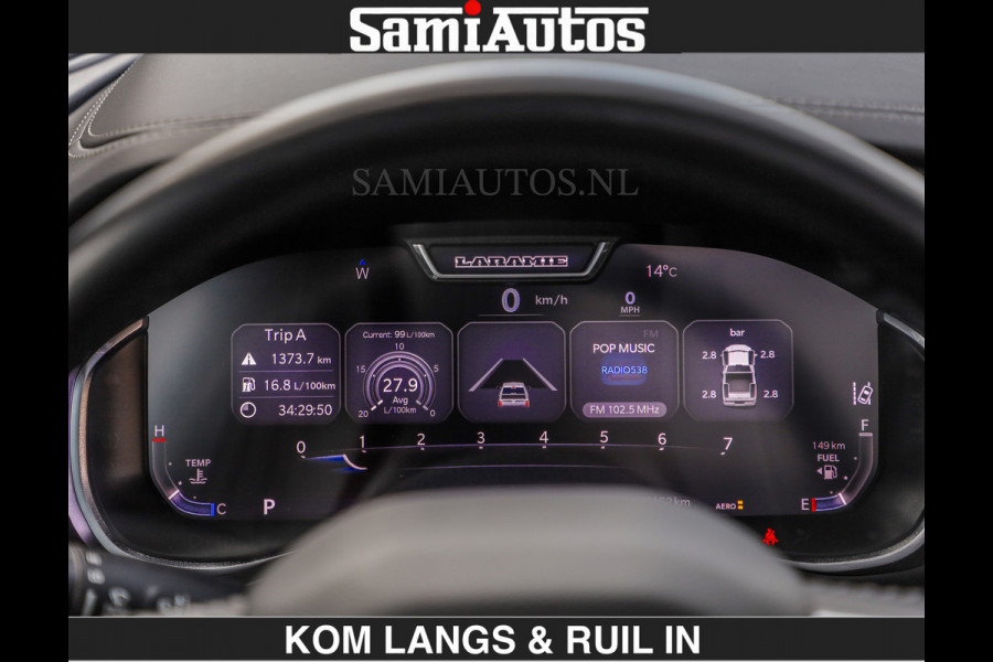 Dodge Ram SPORT | MEEST VOLLE RAM | €69950,- excl | 5.7 V8 HEMI | LUCHTVERING | HUD | MWK | PANO | VOL DIGI SCHERMEN | NIGHT EDITION | DUBBELE CABINE | 5 PERSOONS | DC | CREW CAB | TOP STAAT | KLEUR: GRANITE NIGHT EDITION GEWELDIGE KLEUR |