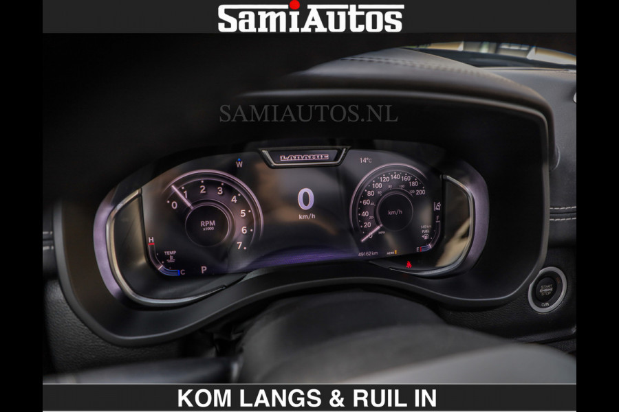 Dodge Ram SPORT | MEEST VOLLE RAM | €69950,- excl | 5.7 V8 HEMI | LUCHTVERING | HUD | MWK | PANO | VOL DIGI SCHERMEN | NIGHT EDITION | DUBBELE CABINE | 5 PERSOONS | DC | CREW CAB | TOP STAAT | KLEUR: GRANITE NIGHT EDITION GEWELDIGE KLEUR |