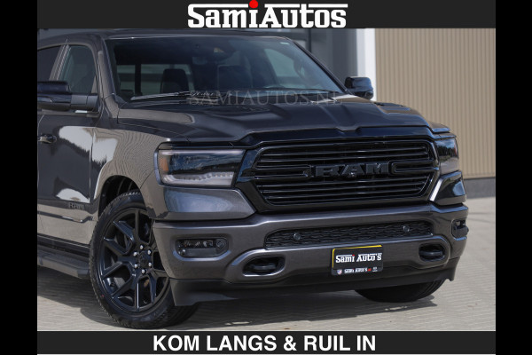Dodge Ram SPORT | MEEST VOLLE RAM | €69950,- excl | 5.7 V8 HEMI | LUCHTVERING | HUD | MWK | PANO | VOL DIGI SCHERMEN | NIGHT EDITION | DUBBELE CABINE | 5 PERSOONS | DC | CREW CAB | TOP STAAT | KLEUR: GRANITE NIGHT EDITION GEWELDIGE KLEUR |