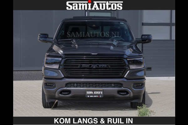Dodge Ram SPORT | MEEST VOLLE RAM | €69950,- excl | 5.7 V8 HEMI | LUCHTVERING | HUD | MWK | PANO | VOL DIGI SCHERMEN | NIGHT EDITION | DUBBELE CABINE | 5 PERSOONS | DC | CREW CAB | TOP STAAT | KLEUR: GRANITE NIGHT EDITION GEWELDIGE KLEUR |