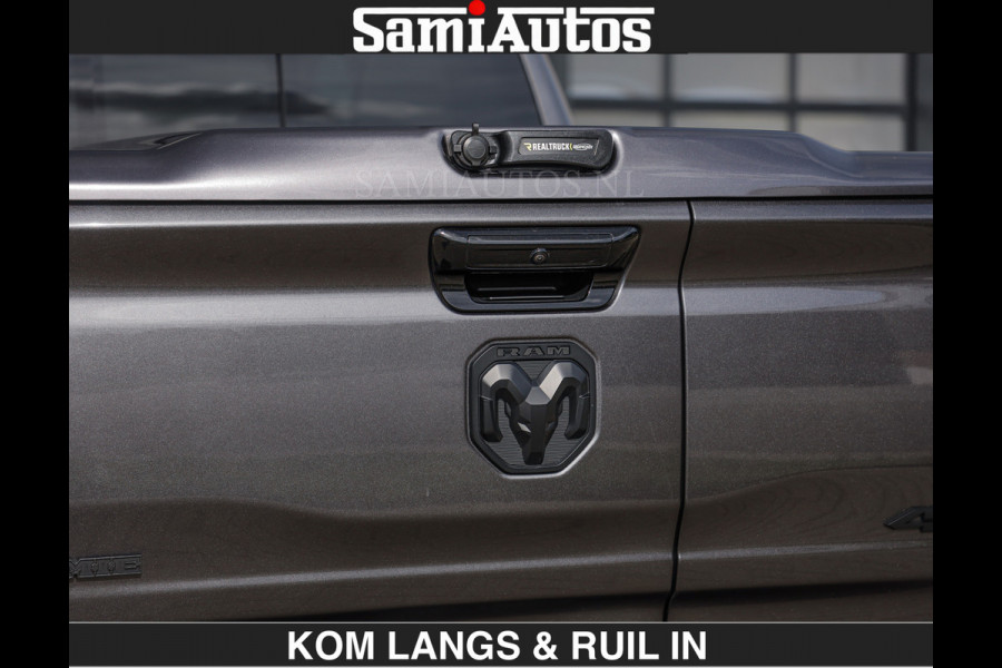Dodge Ram SPORT | MEEST VOLLE RAM | €69950,- excl | 5.7 V8 HEMI | LUCHTVERING | HUD | MWK | PANO | VOL DIGI SCHERMEN | NIGHT EDITION | DUBBELE CABINE | 5 PERSOONS | DC | CREW CAB | TOP STAAT | KLEUR: GRANITE NIGHT EDITION GEWELDIGE KLEUR |