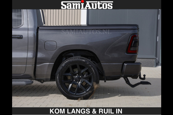 Dodge Ram SPORT | MEEST VOLLE RAM | €69950,- excl | 5.7 V8 HEMI | LUCHTVERING | HUD | MWK | PANO | VOL DIGI SCHERMEN | NIGHT EDITION | DUBBELE CABINE | 5 PERSOONS | DC | CREW CAB | TOP STAAT | KLEUR: GRANITE NIGHT EDITION GEWELDIGE KLEUR |