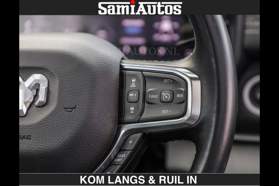 Dodge Ram SPORT | MEEST VOLLE RAM | €69950,- excl | 5.7 V8 HEMI | LUCHTVERING | HUD | MWK | PANO | VOL DIGI SCHERMEN | NIGHT EDITION | DUBBELE CABINE | 5 PERSOONS | DC | CREW CAB | TOP STAAT | KLEUR: GRANITE NIGHT EDITION GEWELDIGE KLEUR |