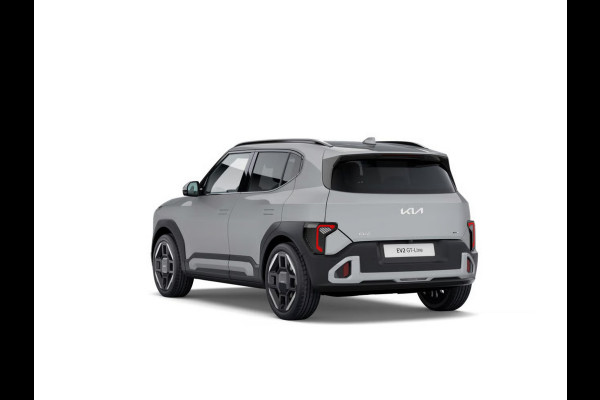 Kia EV2 GT-Line 61 kWh | Actieprijs* | Navi. | Clima. | Adapt. Cruise. | Parkeersensoren | Stoel&Stuur Verwarming | 15L Frunk | Glazen Schuif-/Kanteldak | Harman Kardon | Vegan Lederen Stoelbekleding 'GT-Line' | Dodehoekcamera | Slimme Parkeerassistentie
