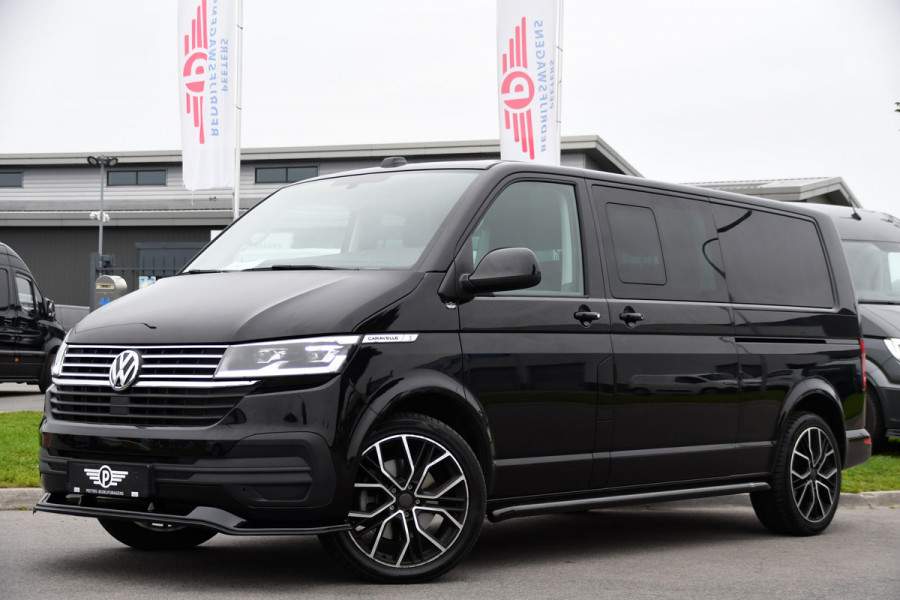 Volkswagen Transporter 2.0 TDI L2H1 32 DC Caravelle Virtual, Adaptieve Cruise, Carplay, LED, 204pk, Stoelverwarming, Clima, Automaat, 2 x Schuifdeur, Multimedia, Uniek!