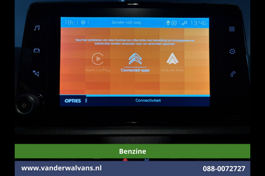 Citroën Berlingo 1.2 PureTech 130pk Automaat Benzine L1H1 Inrichting Euro6 Airco | 3-Zits | Navigatie | Camera | Apple Carplay Cruisecontrol, Android Auto, Parkeersensoren, Bijrijdersbank