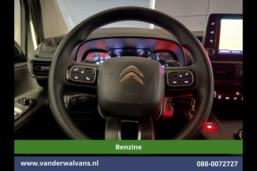 Citroën Berlingo 1.2 PureTech 130pk Automaat Benzine L1H1 Inrichting Euro6 Airco | 3-Zits | Navigatie | Camera | Apple Carplay Cruisecontrol, Android Auto, Parkeersensoren, Bijrijdersbank