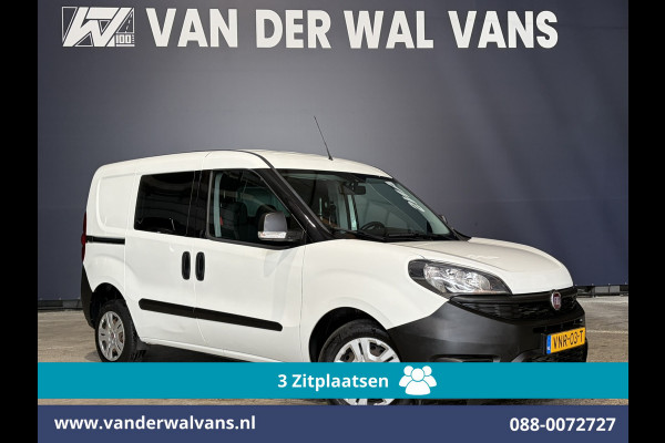 Fiat Doblò Cargo 1.6 MJ 90pk L1H1 Euro6 Airco | 3-Zits | Navigatie | Apple Carplay | Android Auto Zijdeur, Parkeersensoren, Bijrijdersbank