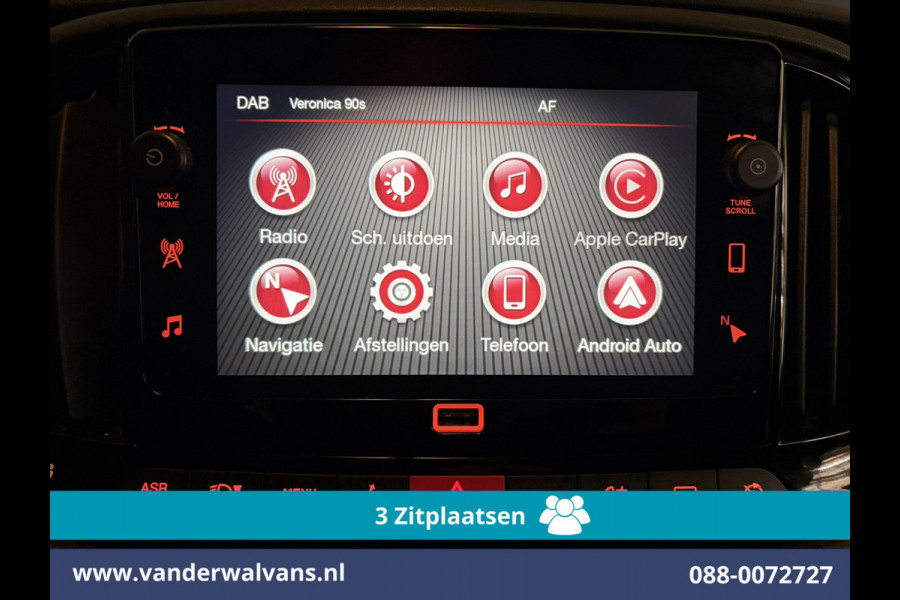 Fiat Doblò Cargo 1.6 MJ 90pk L1H1 Euro6 Airco | 3-Zits | Navigatie | Apple Carplay | Android Auto Zijdeur, Parkeersensoren, Bijrijdersbank