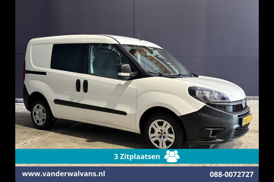 Fiat Doblò Cargo 1.6 MJ 90pk L1H1 Euro6 Airco | 3-Zits | Navigatie | Apple Carplay | Android Auto Zijdeur, Parkeersensoren, Bijrijdersbank