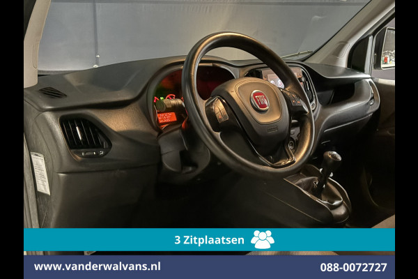Fiat Doblò Cargo 1.6 MJ 90pk L1H1 Euro6 Airco | 3-Zits | Navigatie | Apple Carplay | Android Auto Zijdeur, Parkeersensoren, Bijrijdersbank