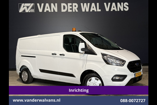 Ford Transit Custom 2.0 TDCI 130pk L2H1 inrichting Euro6 Airco | Camera | LED | 2800kg Trekhaak | Omvormer | Apple Carplay Cruisecontrol, Android Auto, Verwarmde Voorruit, Parkeersensoren, Bijrijdersbank
